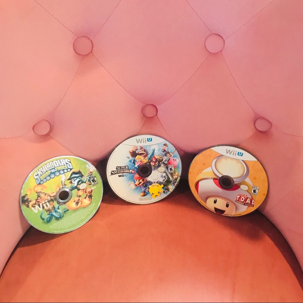 video games Super smash Bros Skylanders and toad